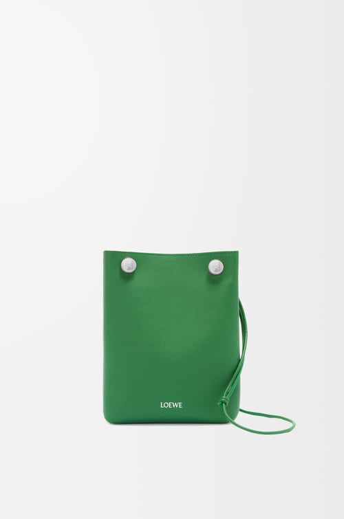 LOEWE Pebble pouch in smooth calfskin Tropical Green