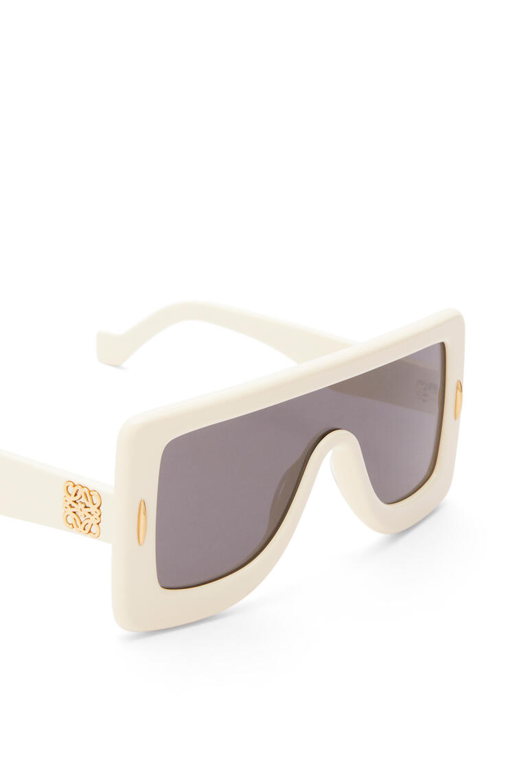 LOEWE Anagram mask sunglasses in acetate Ivory