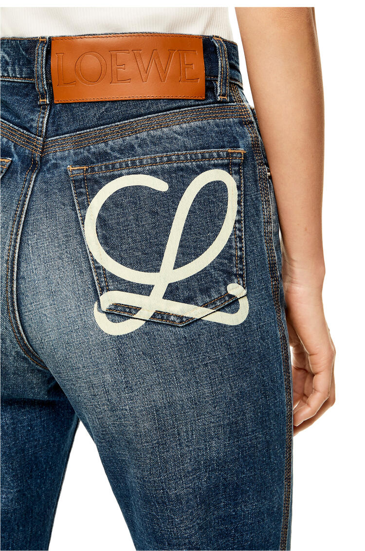 LOEWE Logo jeans in denim Washed Denim