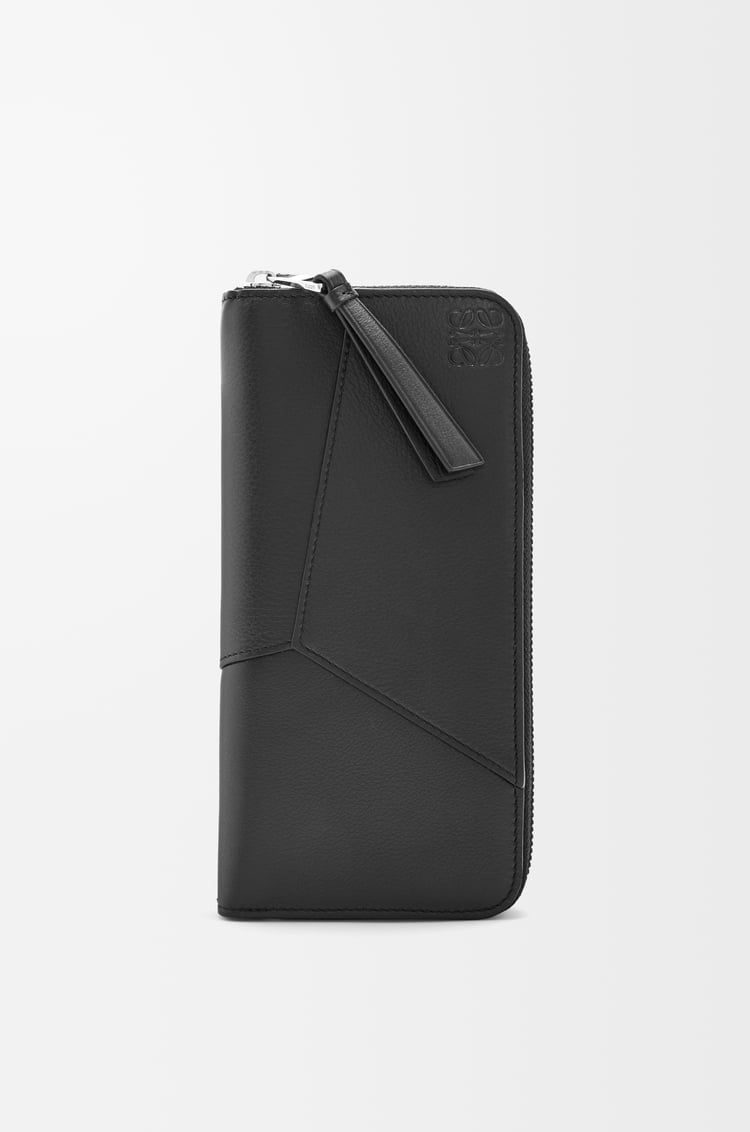 LOEWE Puzzle zip around wallet in classic calfskin Black