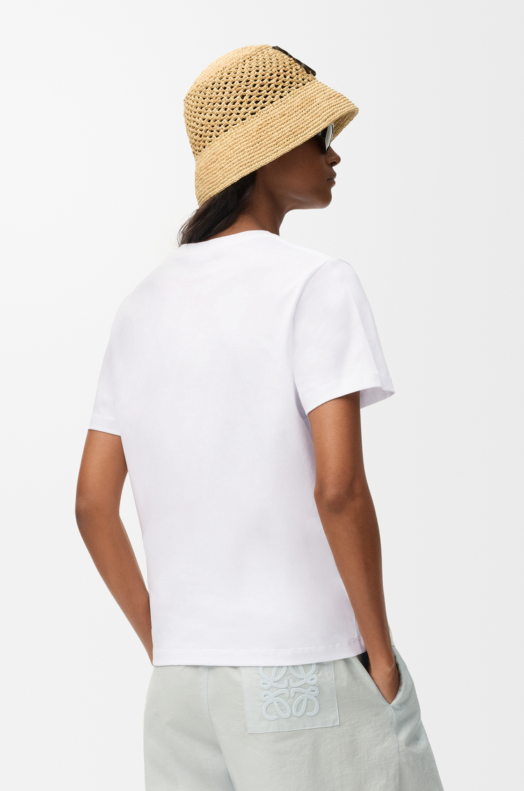 LOEWE 棉質標準版型 T 恤 白色