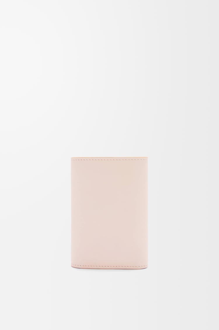 LOEWE 亮面納帕小牛皮 Pebble 小型直式錢包 滑石色