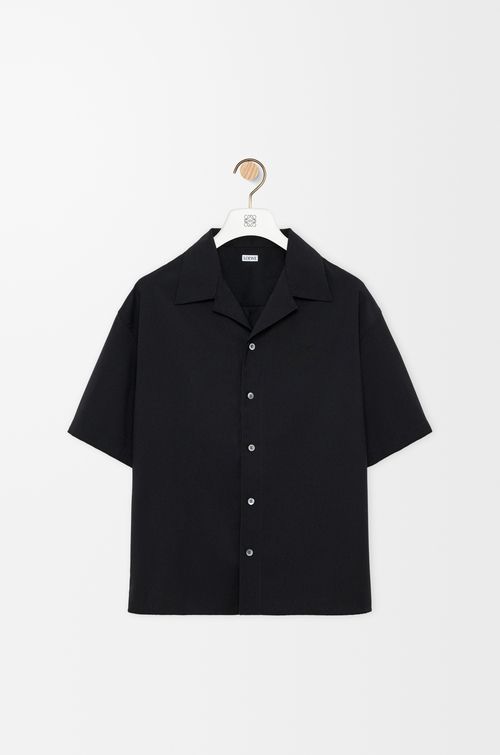 LOEWE Short sleeve shirt in wool Black