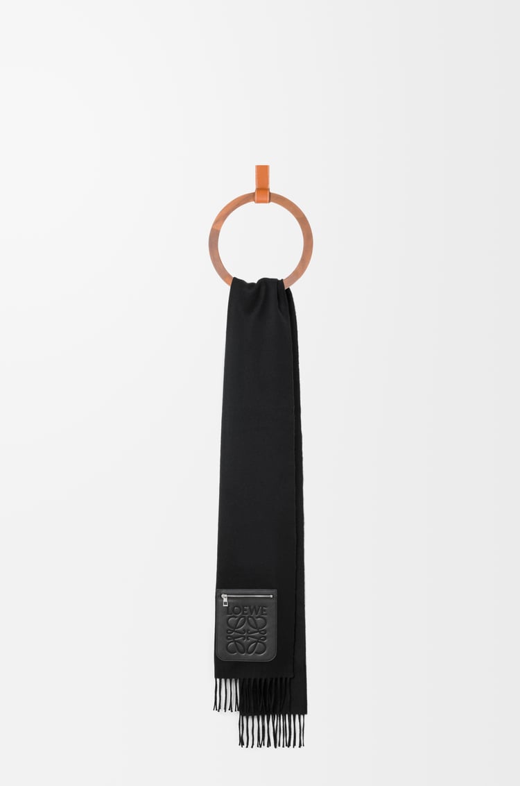 LOEWE Bufanda en lana y cashmere Negro