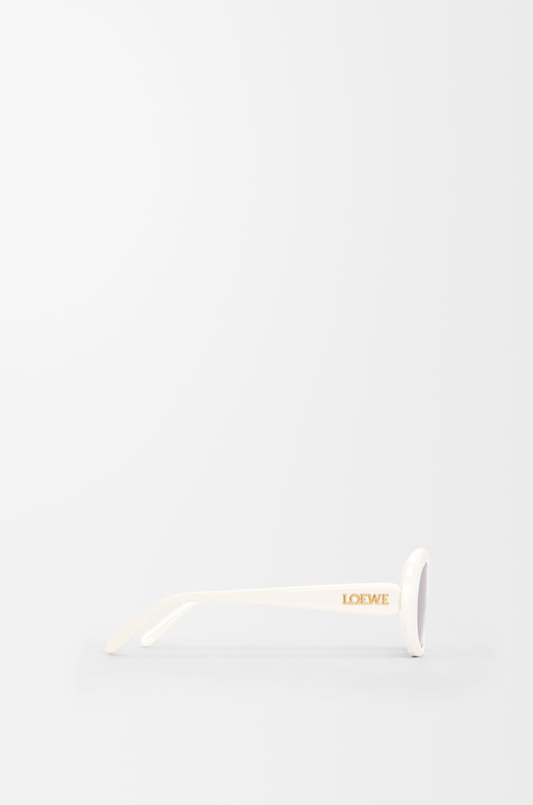 LOEWE Mini Oval Slim sunglasses White/Ivory