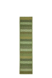 LOEWE アナグラム ライン スカーフ（ウール/シルク/カシミヤ） グリーン/マルチカラー