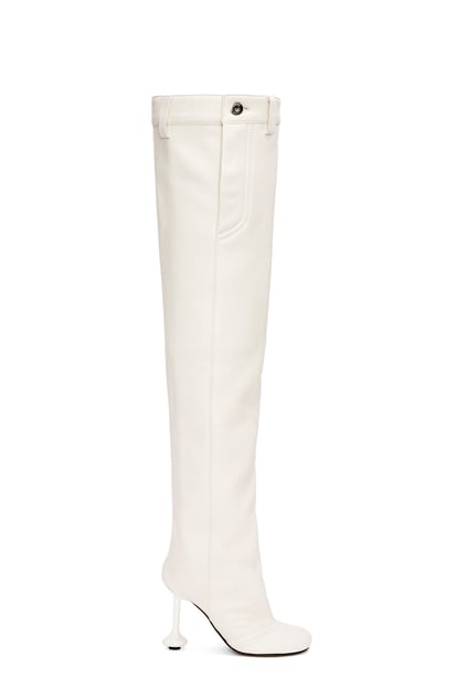 LOEWE Toy over the knee boot in nappa lambskin Anthurium White plp_rd