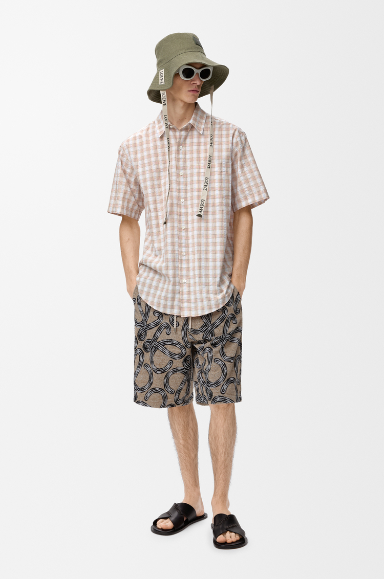 LOEWE Camisa de manga corta en algodón Multicolor