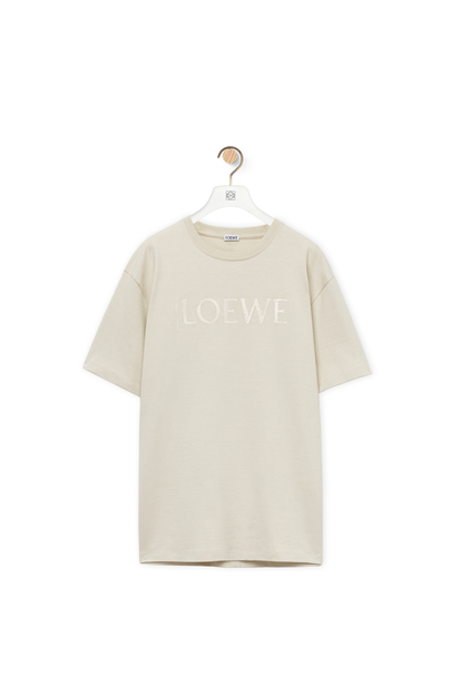 LOEWE Relaxed fit T-shirt in cotton Creta Beige