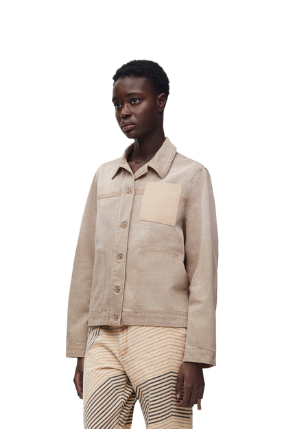 LOEWE Veste utilitaire en denim BEIGE plp_rd