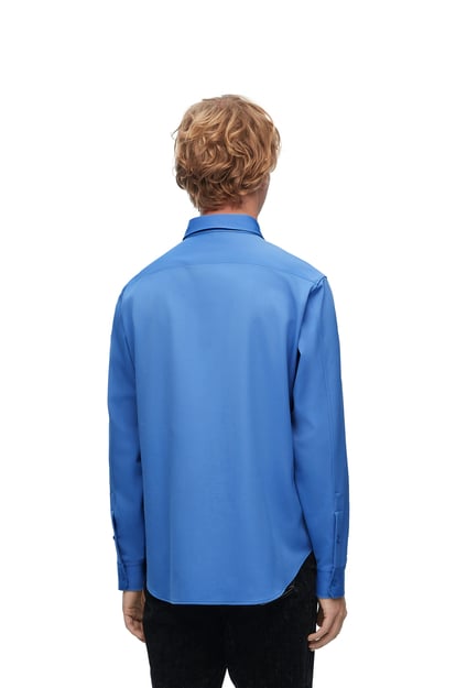 LOEWE Camisa en lana Azul Riviera plp_rd