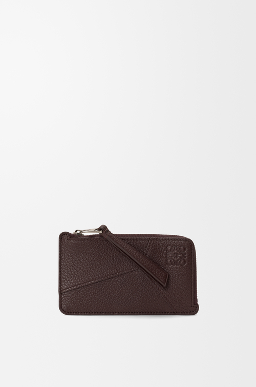 LOEWE パズル コインカードホルダー（サプルグレインカーフ） チョコレート
