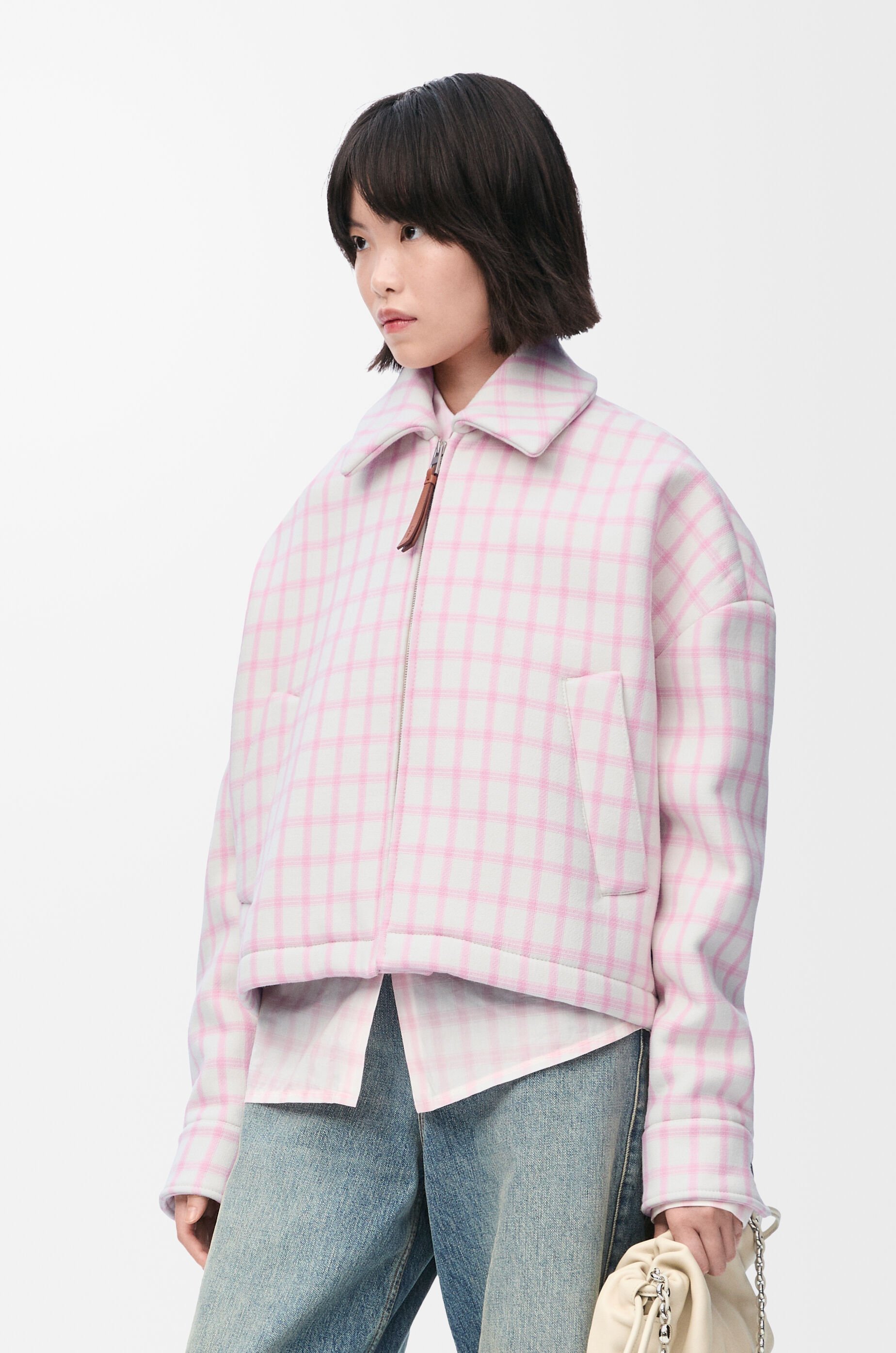 Jacket in wool blend White - LOEWE Jacket in wool blend White - LOEWE