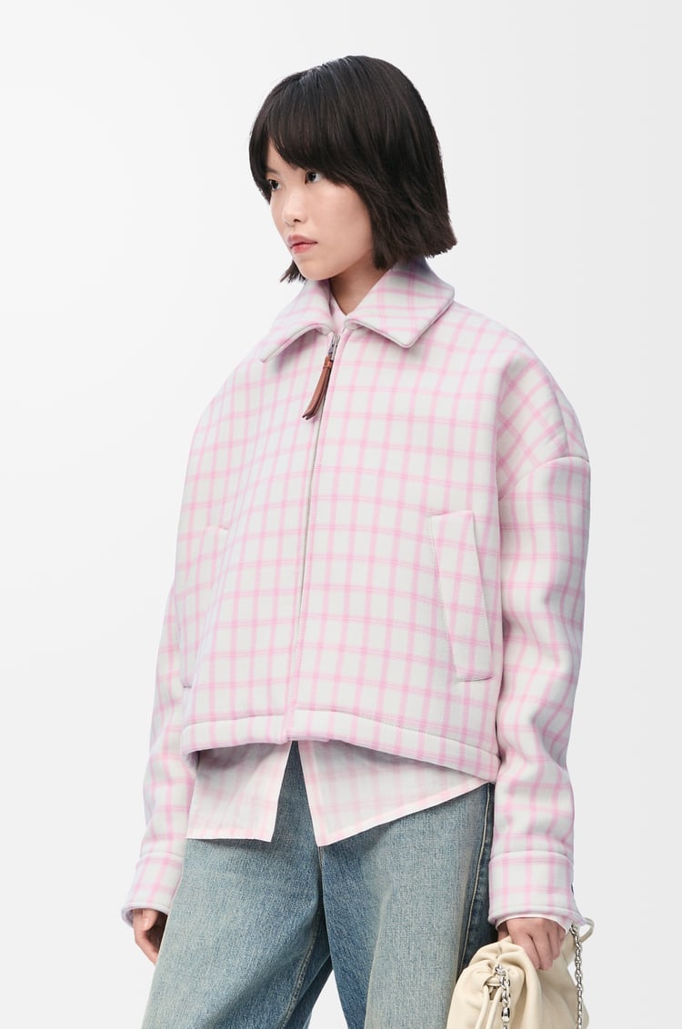 LOEWE Jacket in wool blend White/Pink