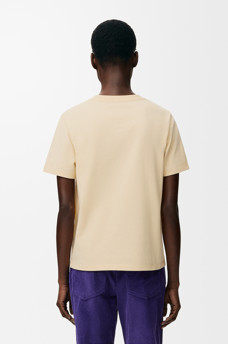 LOEWE Camiseta de corte regular en algodón Crudo