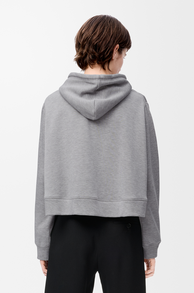 Trapeze hoodie in cotton blend