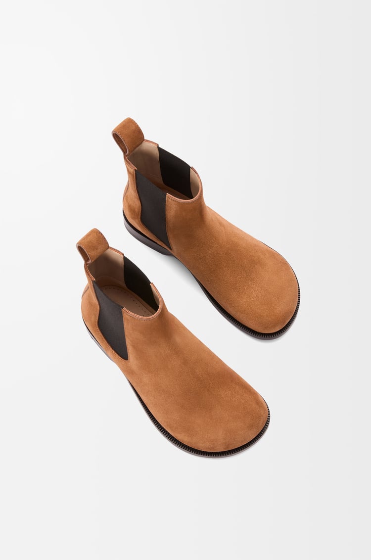 LOEWE Bota Chelsea Campo en ante de ternera Tabaco