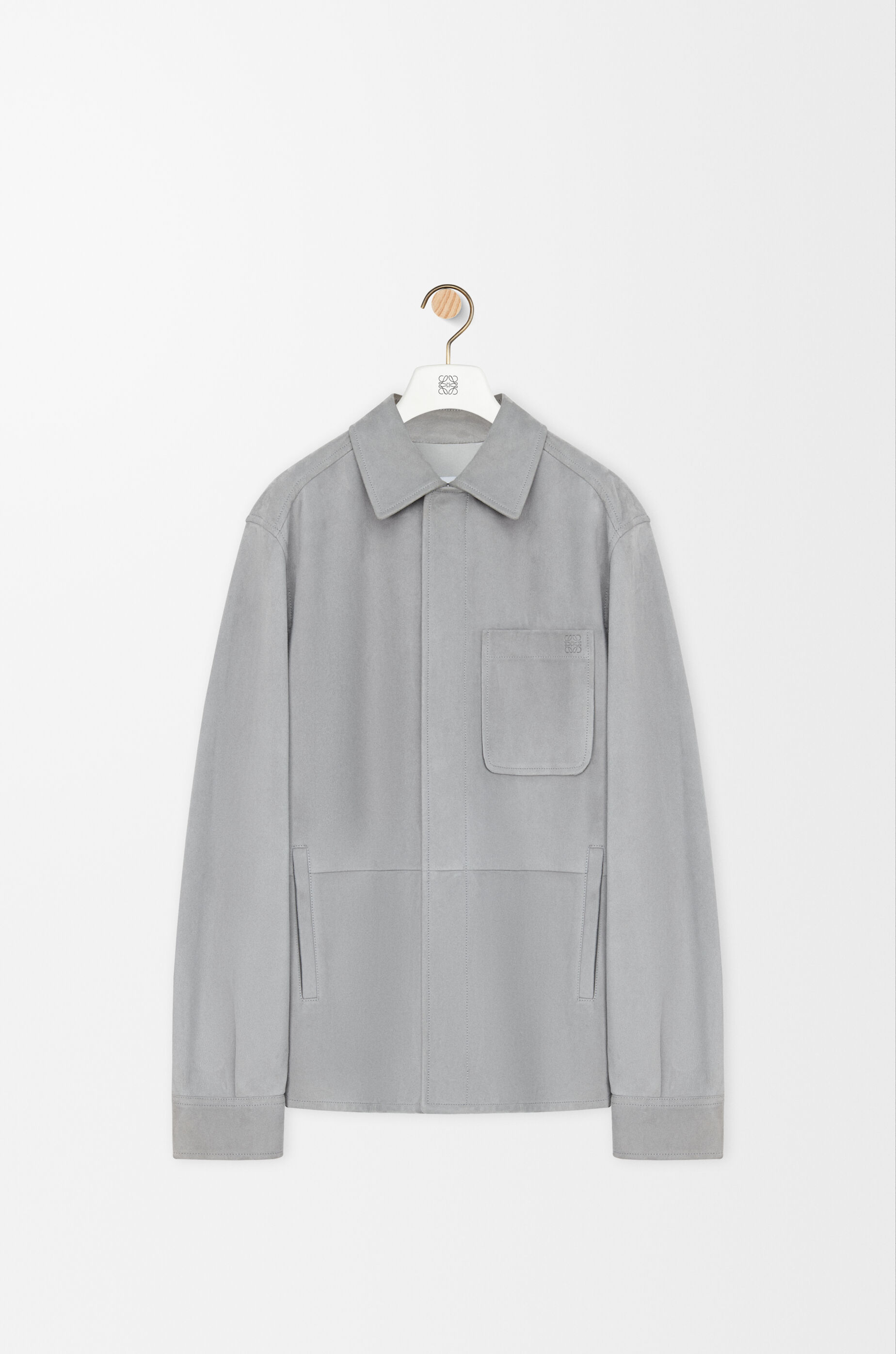LOEWE(ロエベ)極上 ラム レザープルオーバーシャツジャケット