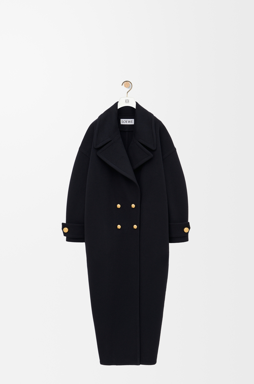 CELINE カーキ カシミヤ100％ コート 34 しょうもない