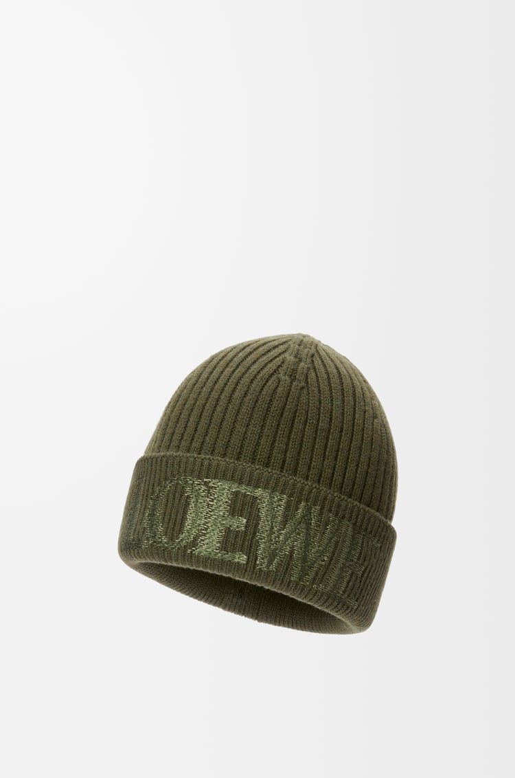 LOEWE Gorro LOEWE en lana Té Empolvado