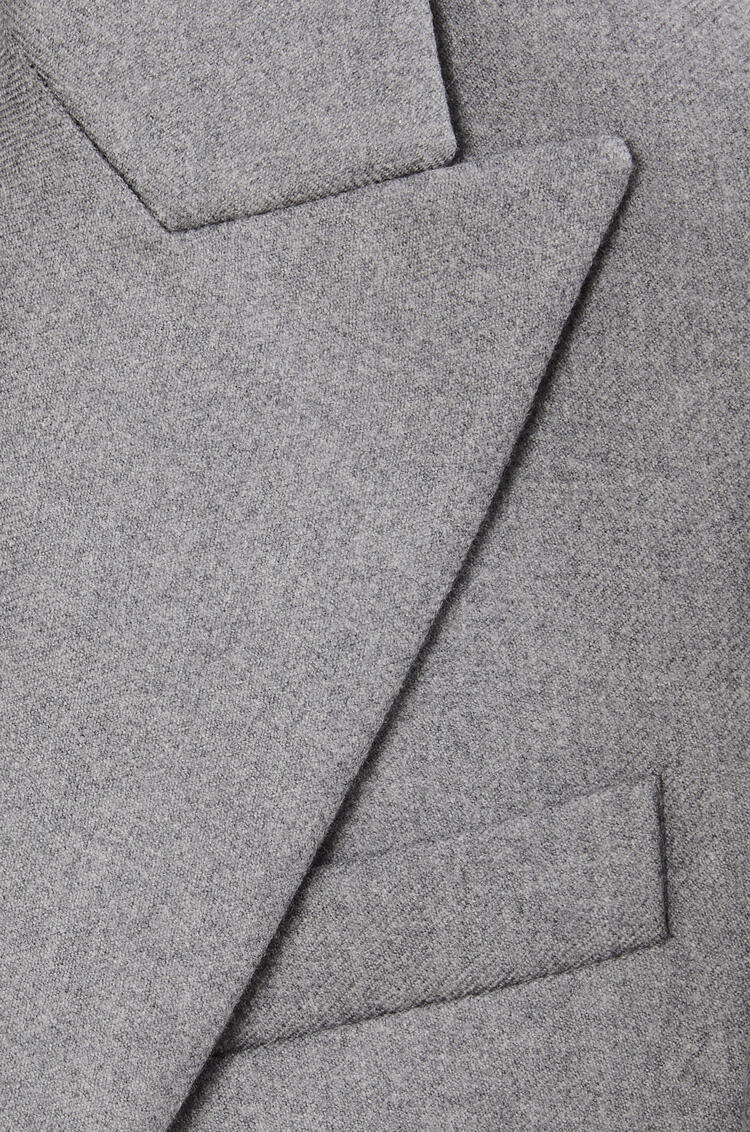 LOEWE Long tailored jacket in wool Grey