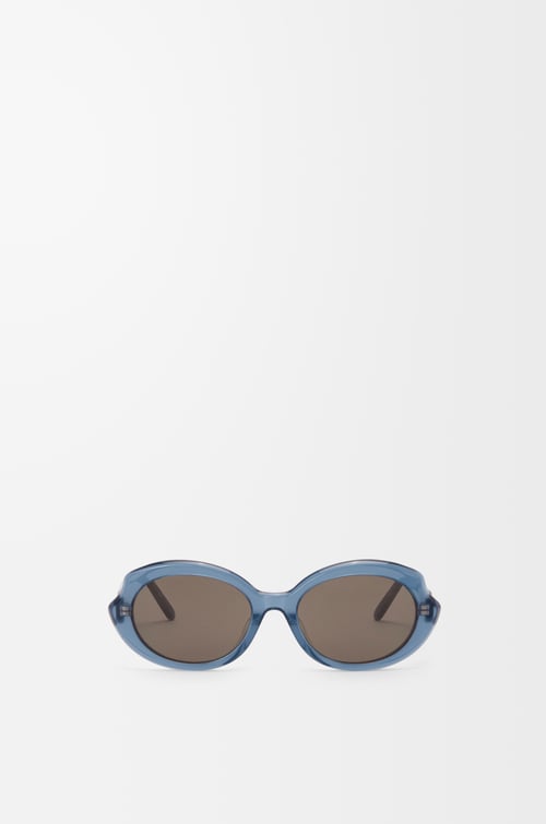 LOEWE Mini Oval Thin sunglasses Milky Blue