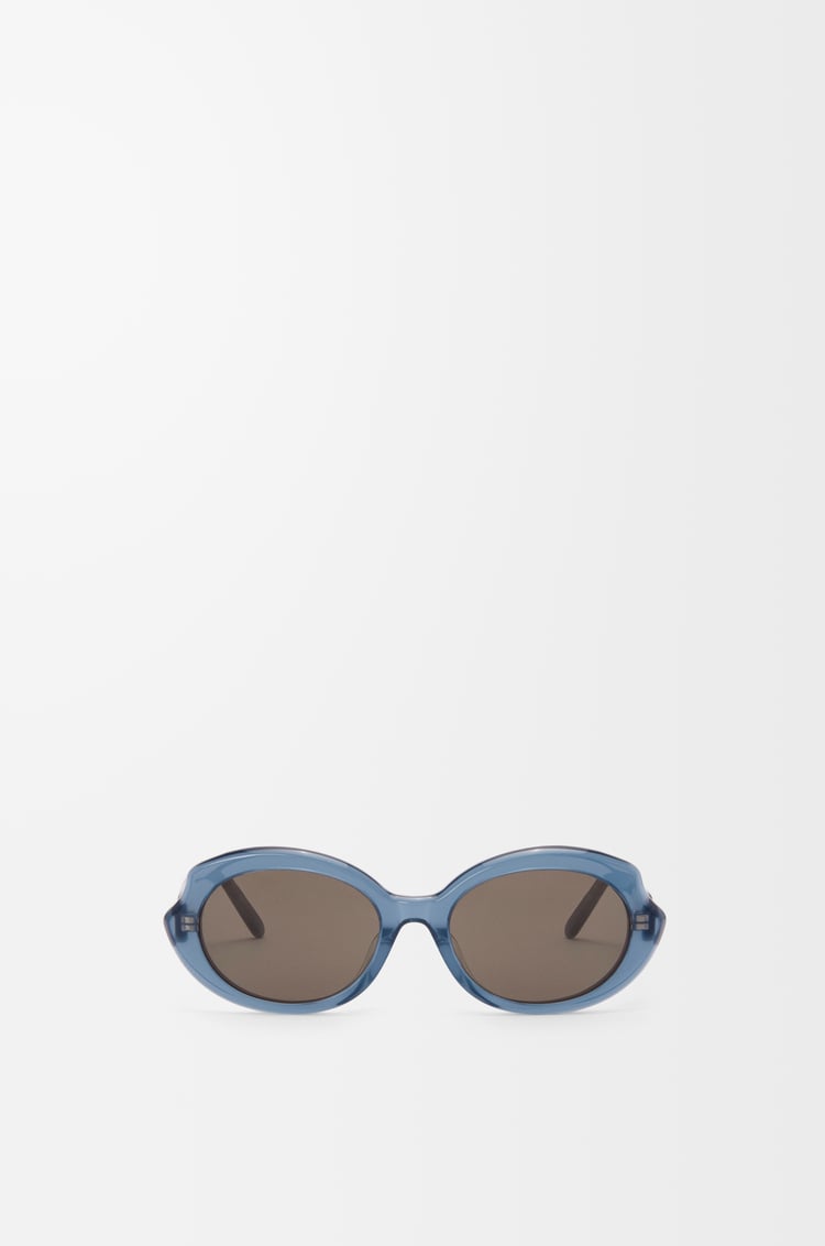 LOEWE Mini Oval Thin sunglasses Milky Blue