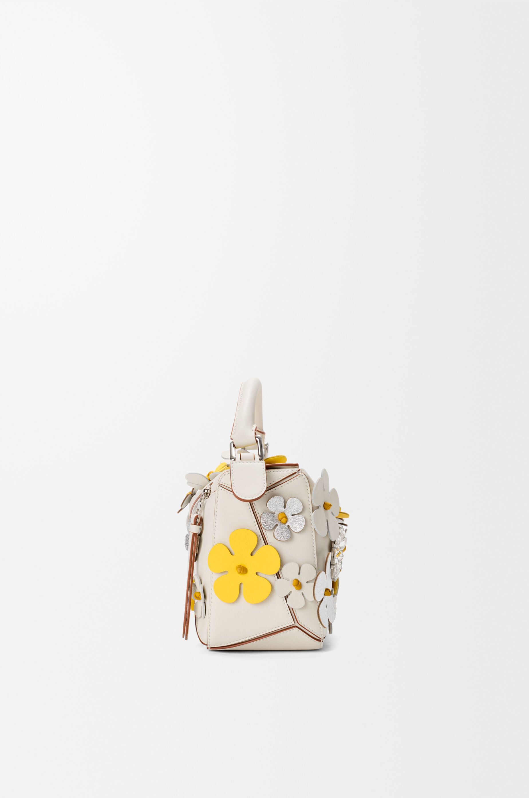 Small Puzzle bag in classic calfskin White - LOEWE USA Official