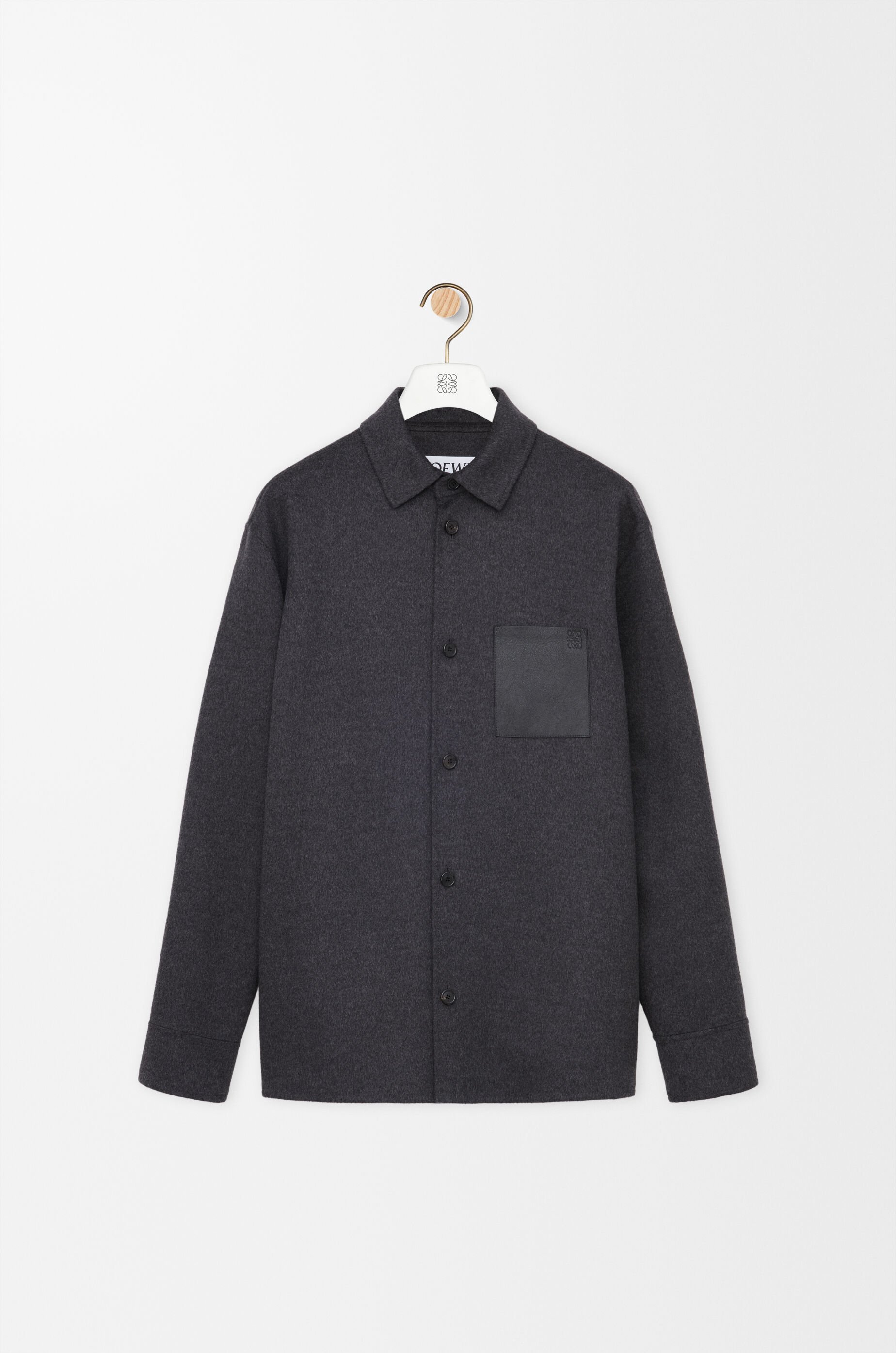 オーバーシャツ（ウール&カシミヤ） グレー - LOEWE