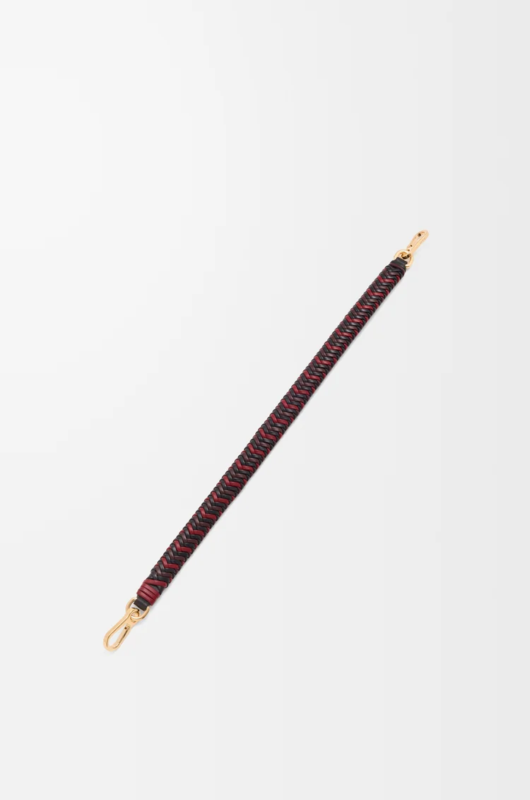 LOEWE Arrow short strap in calfskin Black/Multicolor