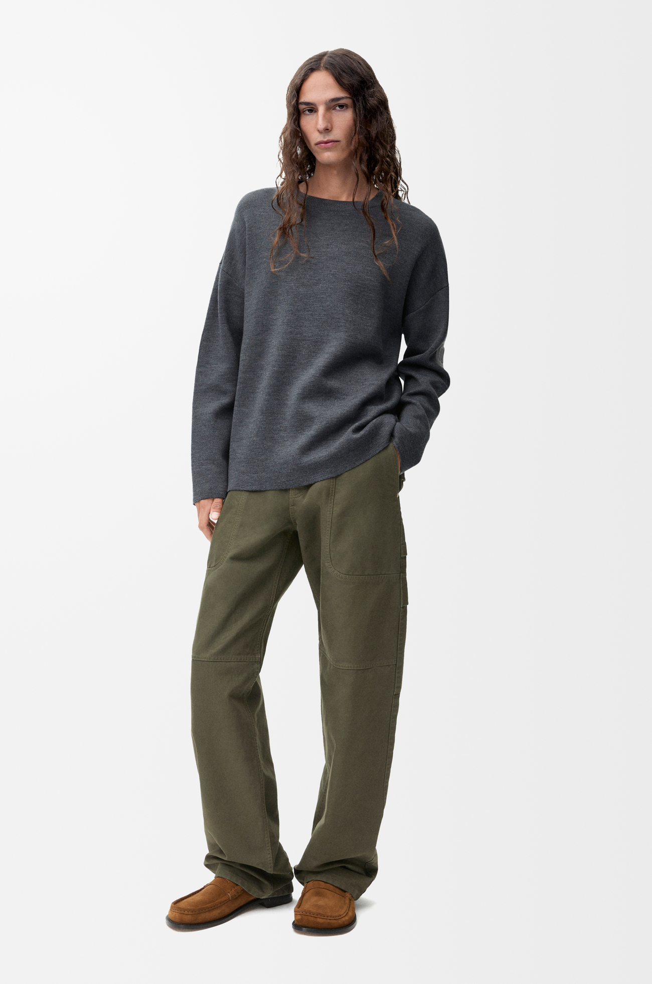 LOEWE Jersey en lana Gris