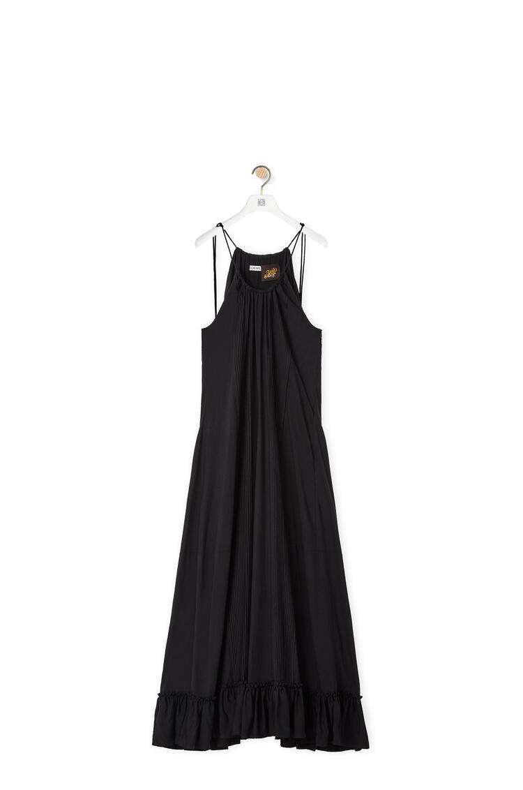 LOEWE Ruffle dress in viscose Black pdp_rd