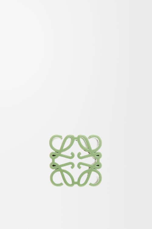 LOEWE Anagram cube dice in brass Jade