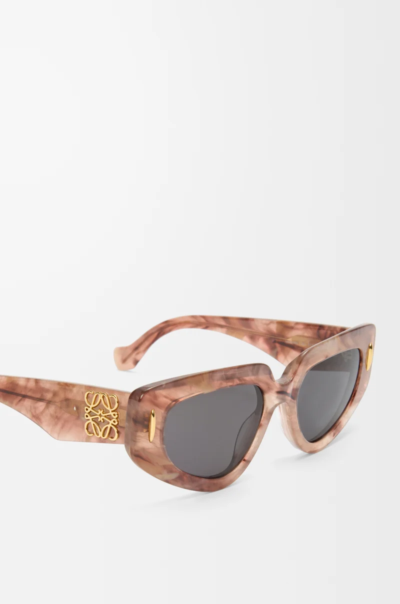 LOEWE Small Butterfly Screen sunglasses Marble Dark Pink