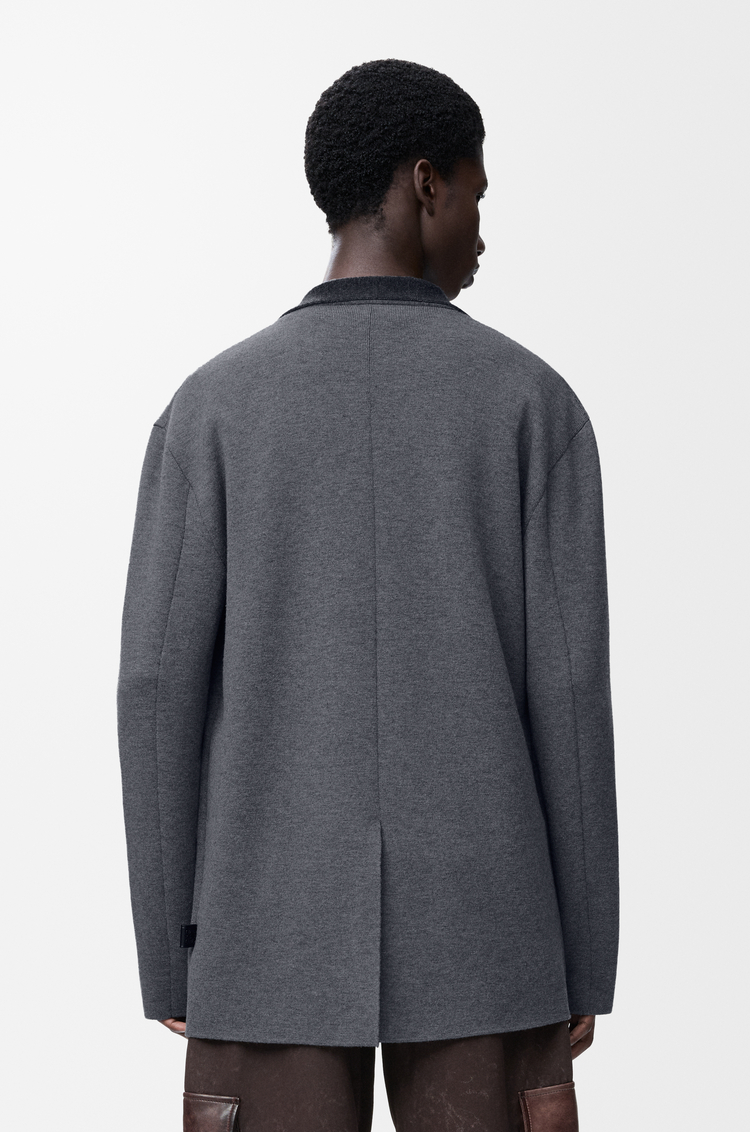 LOEWE Jacket in wool Grey Melange