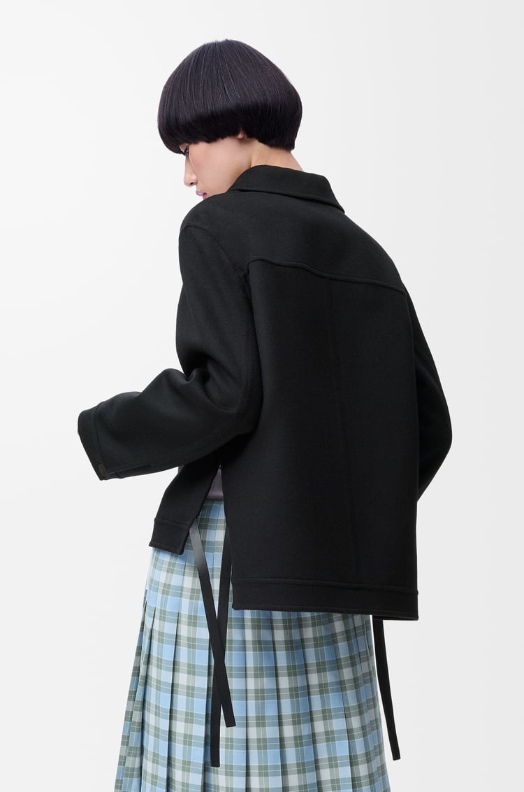 LOEWE Workwear jacket in wool and cashmere Black