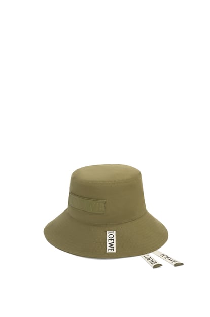 LOEWE Fisherman hat in canvas Military Green