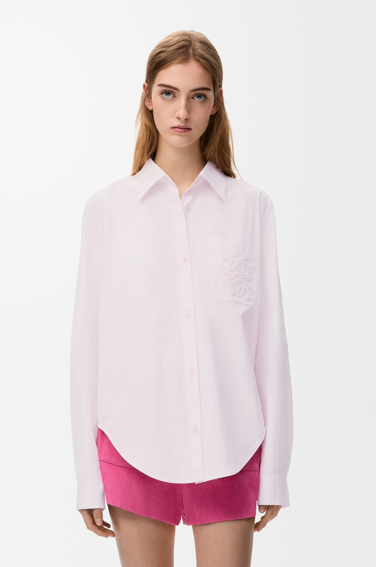 LOEWE 棉质衬衫 淡粉色