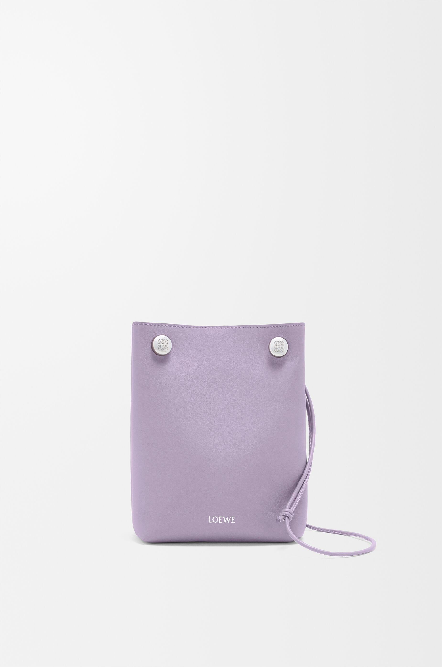 ぺブル ポーチ（スムースカーフ） ブラック - LOEWE