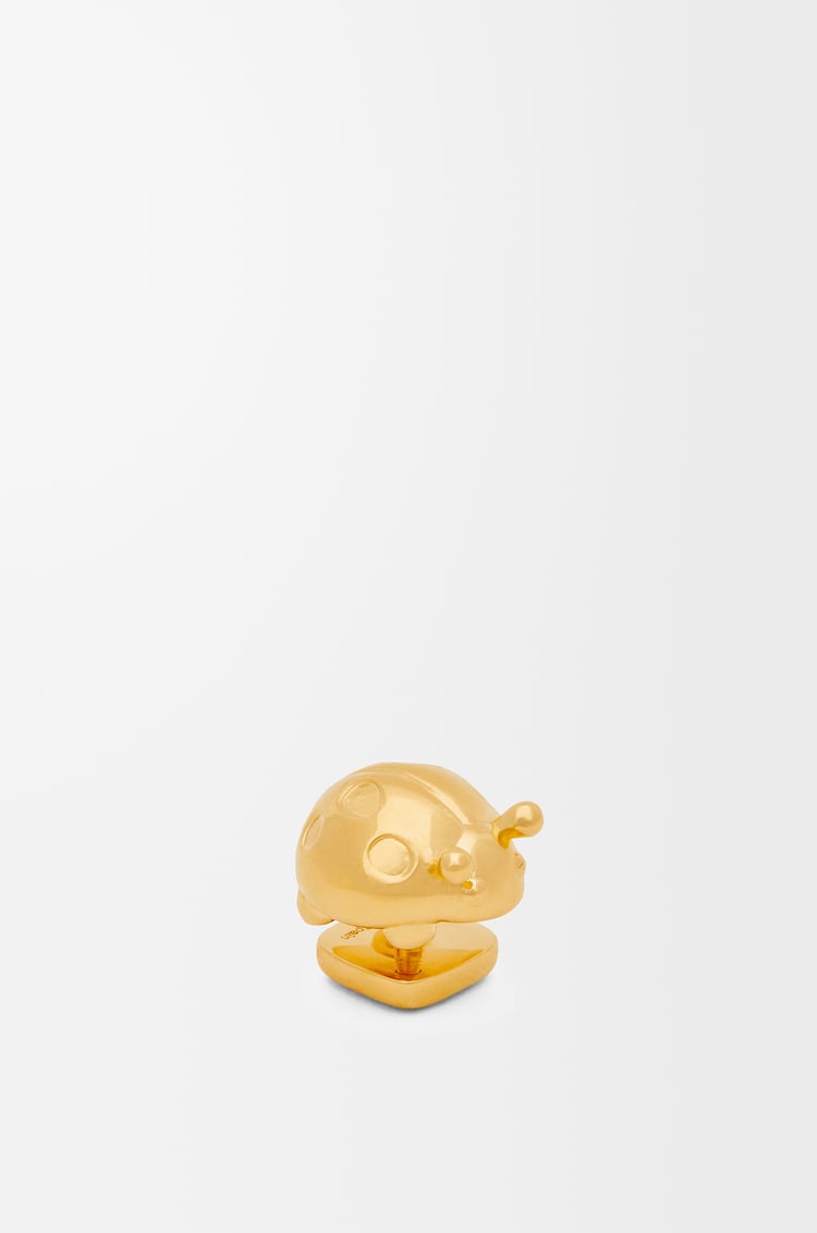 LOEWE Ladybug pin in brass Gold