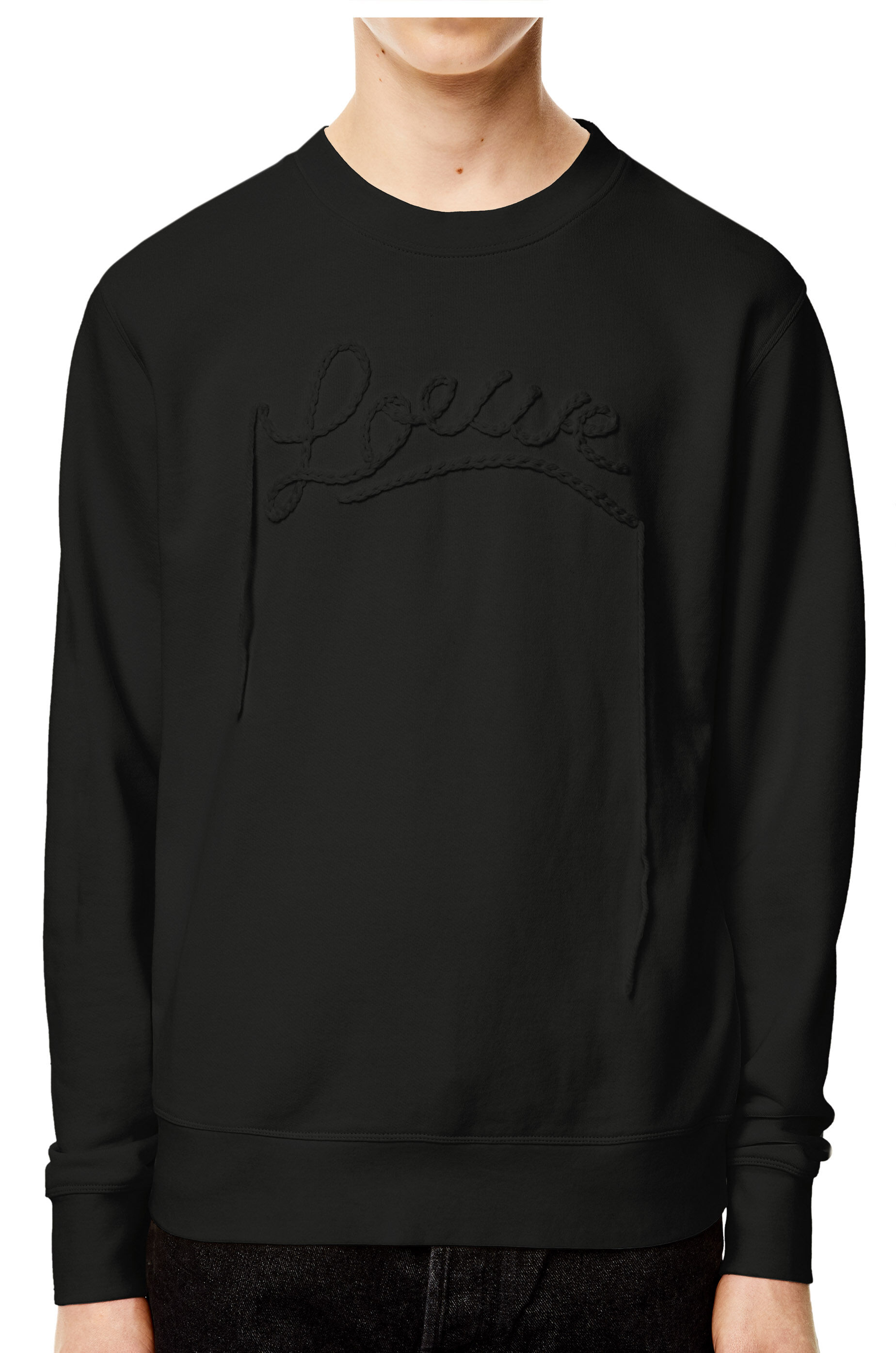 LOEWE embroidery sweatshirt in cotton Black LOEWE