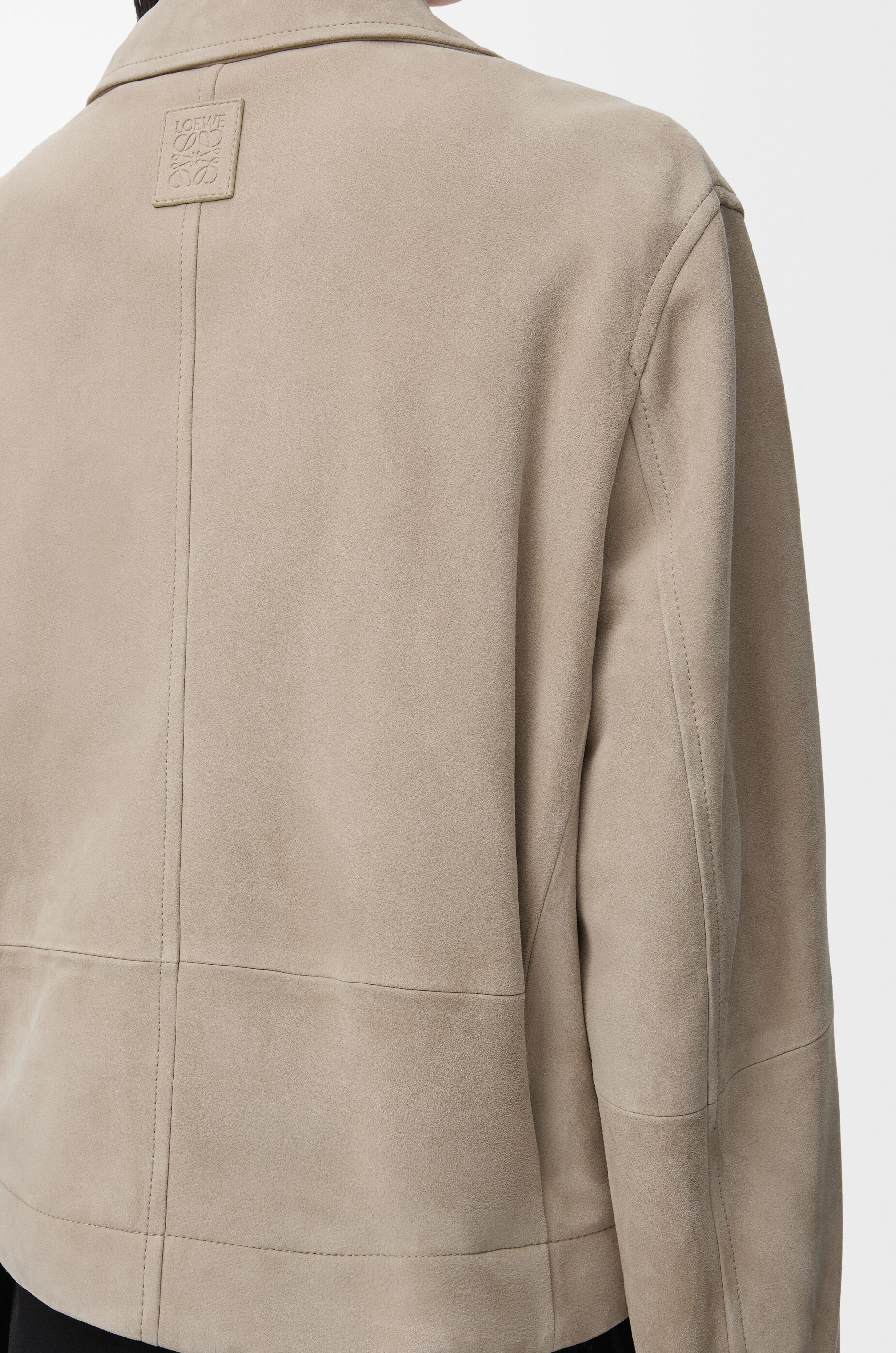 ベルテッド ジャケット（スエードゴートスキン） ベージュ - LOEWE