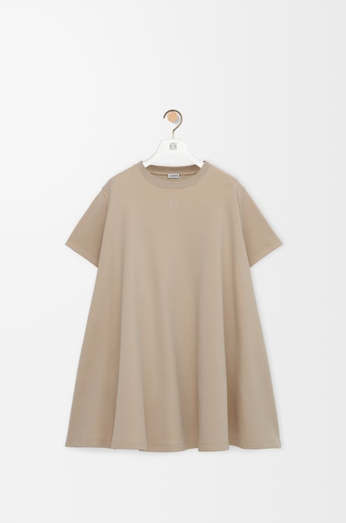 LOEWE トラペーズ ドレス（コットンブレンド） ベージュ