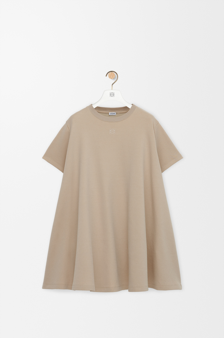LOEWE トラペーズ ドレス（コットンブレンド） ベージュ
