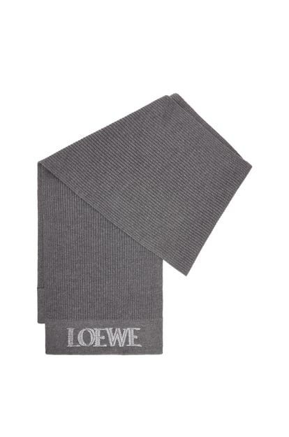 LOEWE LOEWE scarf in wool Dark Grey plp_rd