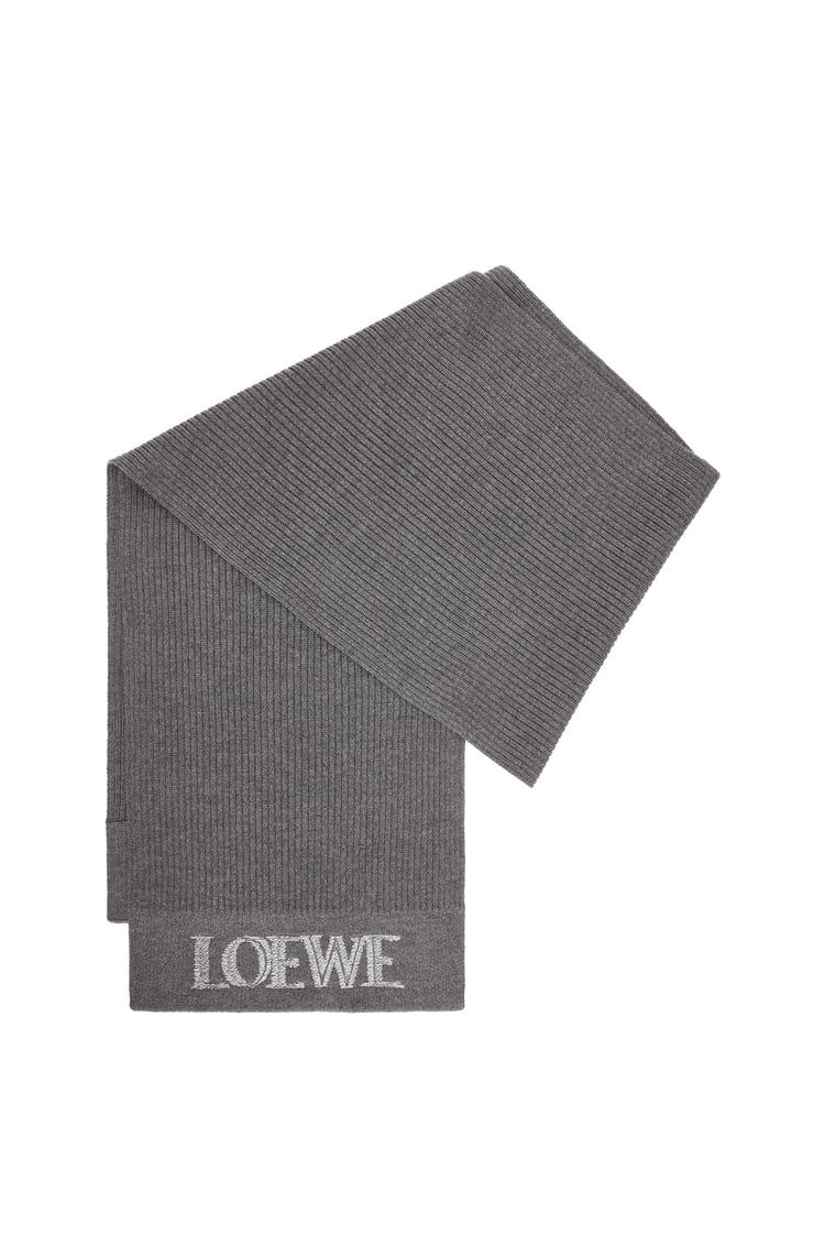 LOEWE LOEWE scarf in wool Dark Grey