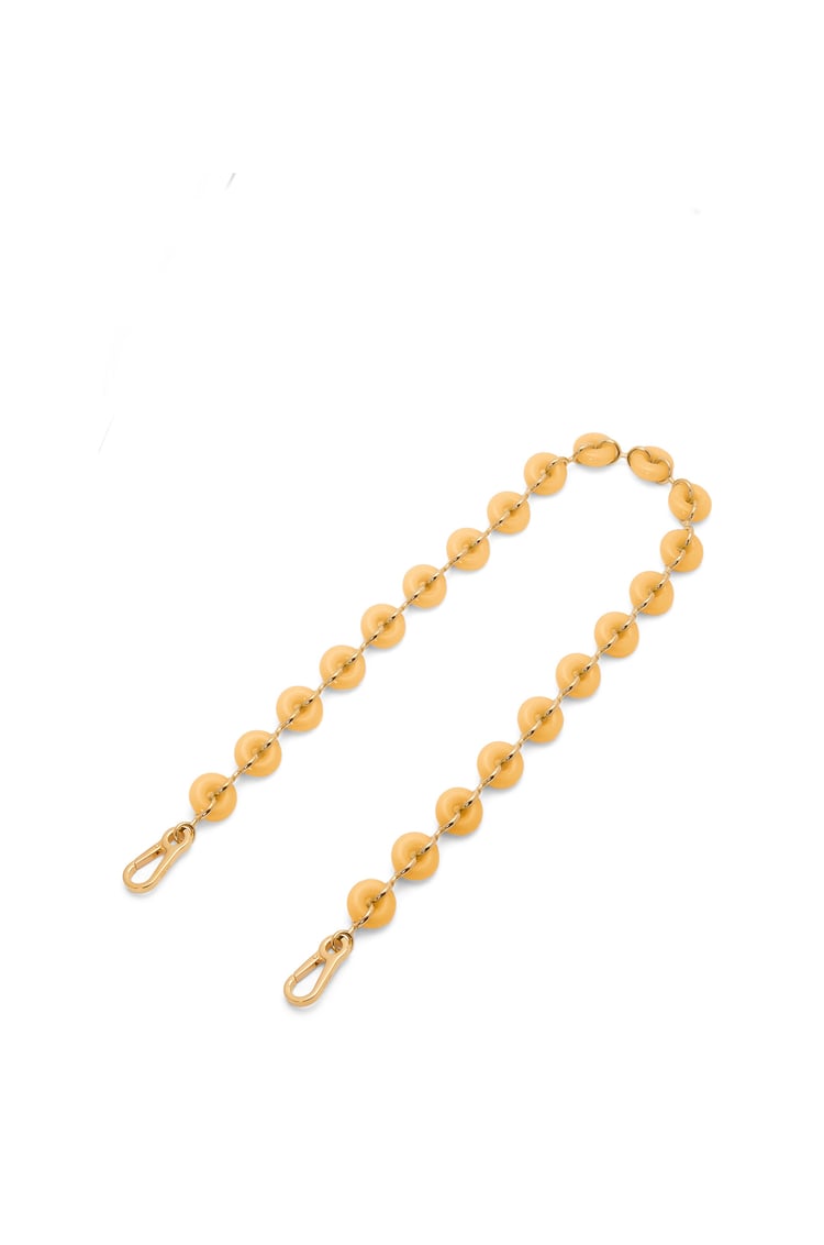 LOEWE Bandolera de cadena con eslabones circulares en acetato Amarillo