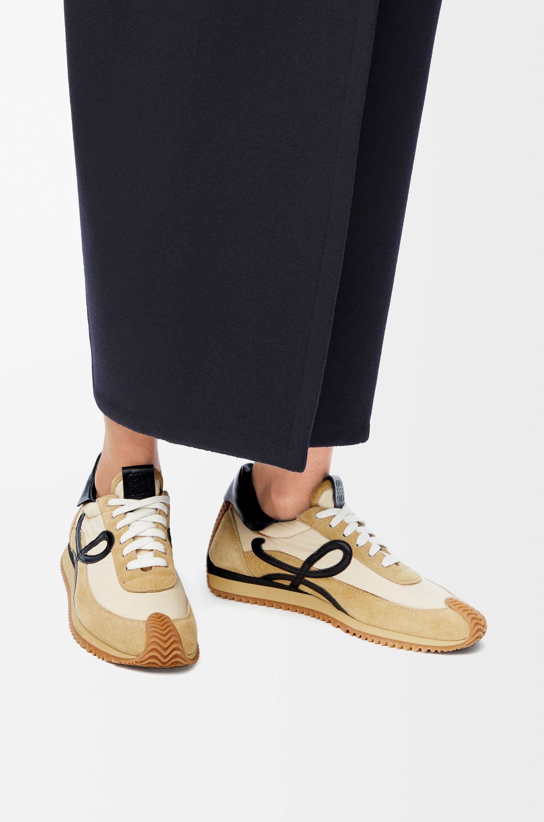 Flow Runner in nylon and suede Gold - LOEWE Flow Runner in nylon and suede Gold - LOEWE