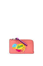 LOEWE Bottle caps coin cardholder in classic calfskin Coral Pink/Bright Purple pdp_rd