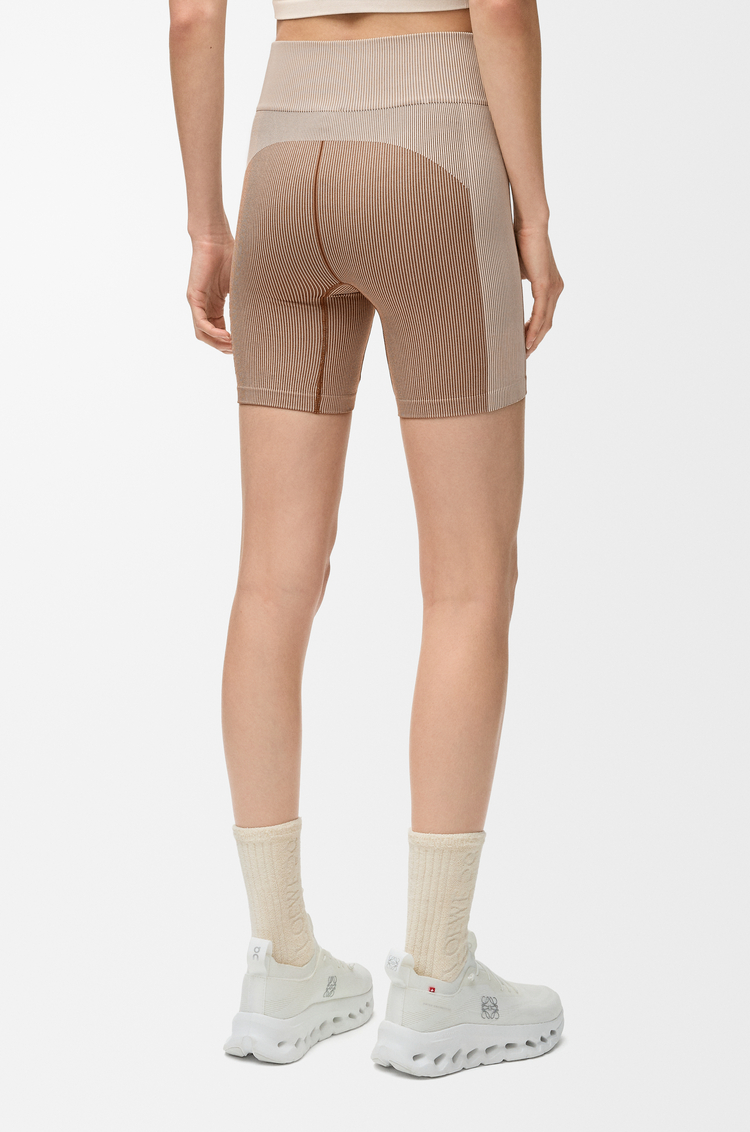 LOEWE Seamless shorts in technical jersey Ivory